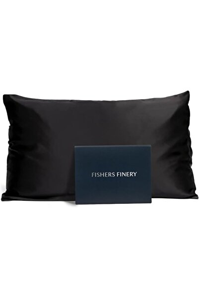 Fishers Finery غطاء وسادة من حرير مالبيري النقي بنسبة 100% بمقاس 19 ملم من في...