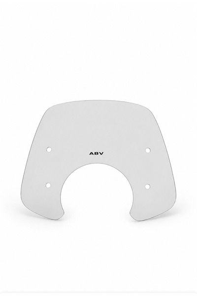 ABV SYM Fiddle 4 2022-2024 Şeffaf Ön Cam 33x45 + Bağlantı Ekipmanları