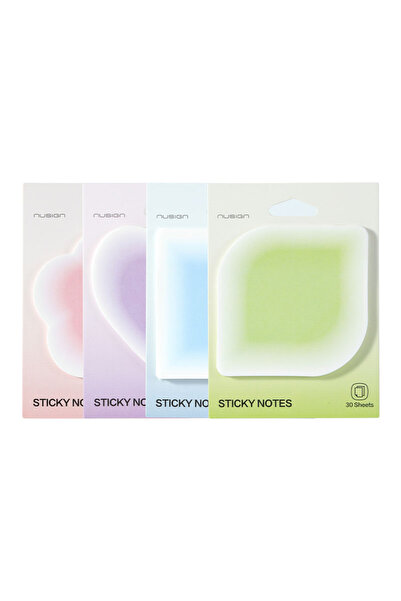 MC Micostore Self-adhesive notes 30 sheets various shapes gradient colors nus...