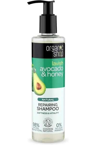 organic shop Avocado & Honey Shampoo, 280 ml (Pack of 1)