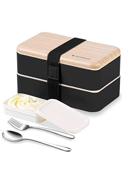 GENERAL Bento Lunch Box, Japanese Style Compartmentalized Storage Container w...