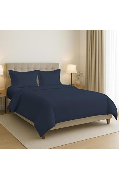 GENERAL 100% Cotton Duvet Cover Set Queen Size 2.3m X 2.2m, Black 400 Thread ...