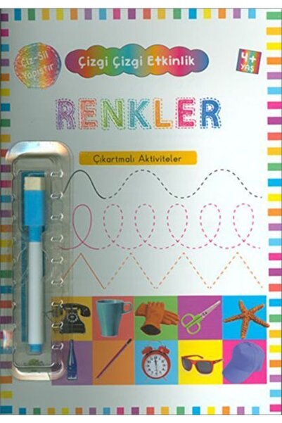 Kukla Yayınları Renkler (4 Yaş+) / Çıkartmalı Çizgi Çizgi Etkinlik - Kolektif