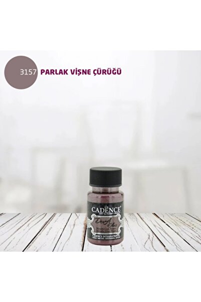 Cadence Cadence Dora Glass Metalik Cam Boyası 3157 Parlak Vişne Çürüğü