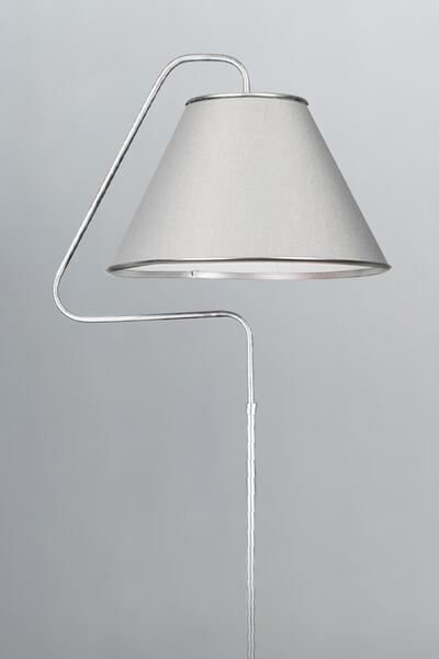 VENON Aydınlatma Lambader Silver Mia Üçgen Gümüş Patine (silver Çember) A.gri Şapka