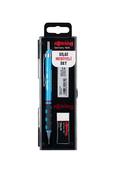 Rotring Tikky 0.7 Turquoise Blue Versatil Tip Pen Set