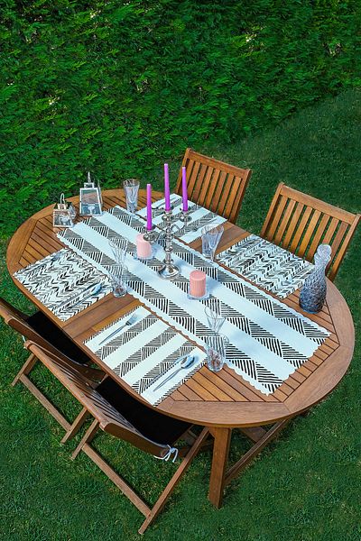Realhomes 4+1 Special Design Scandinavian Drawing American Service & Runner Set