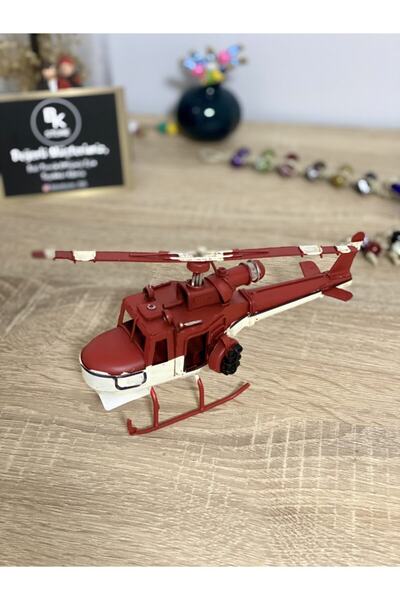 MNK Home Dekoratif Metal Helikopter