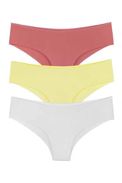 Sensu Women - Panty Laser Cut Panties 3 Pack Set - Kts2045