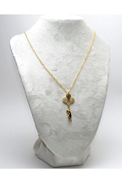 Y&M PERLA ACCESSORİES Altın Kaplama Uçan Balonlu Kız Kolye