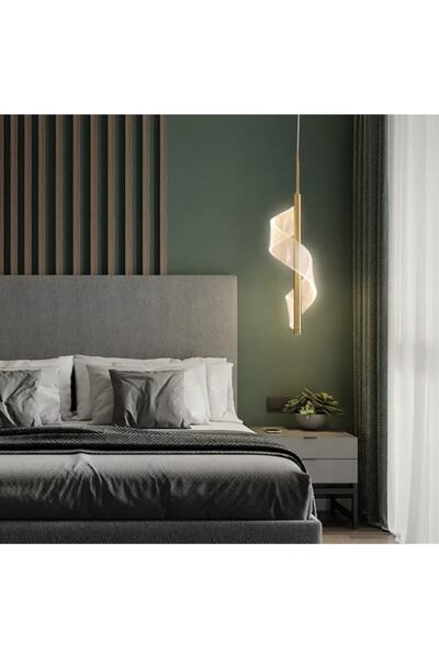 burenze Ultra Luxury Elegante Tekli Sarkıt Led Avize Nordic Tasarım Gün Işığı