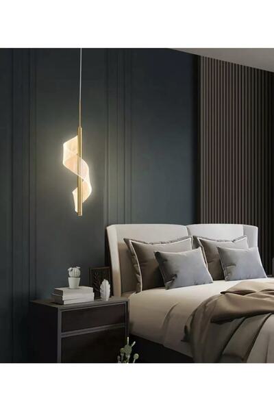 burenze Ultra Luxury Elegante Tekli Sarkıt Led Avize Nordic Tasarım Gün Işığı