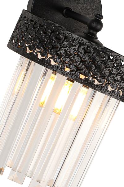 Begüsa Sitrus Aplik Lux Kristal Taşlı Siyah