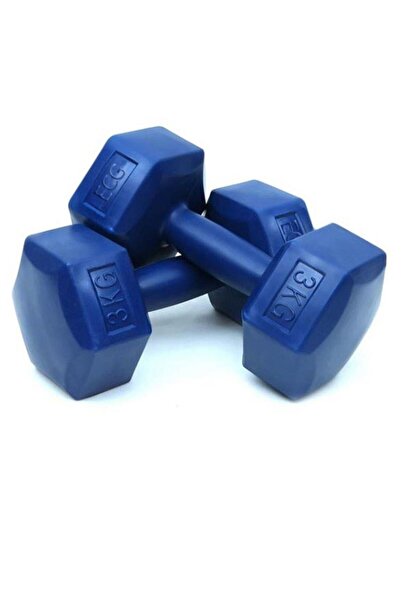 Buffer Spor 3 Kg Mavi Dambıl Seti 3 Kg X 2 Adet Toplam 6 Kg Ağırlık Seti