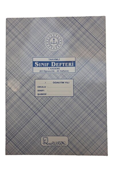Öğretmen Kırtasiye Kocaoluk Takvimli Karton Kapak Sınıf Defteri 1. Kademe (63...