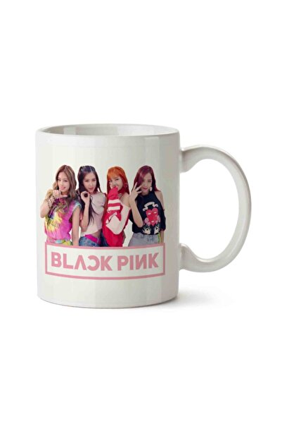 ART HEDİYE Black Pink Logo Blackpink Two Sided Printed Mug