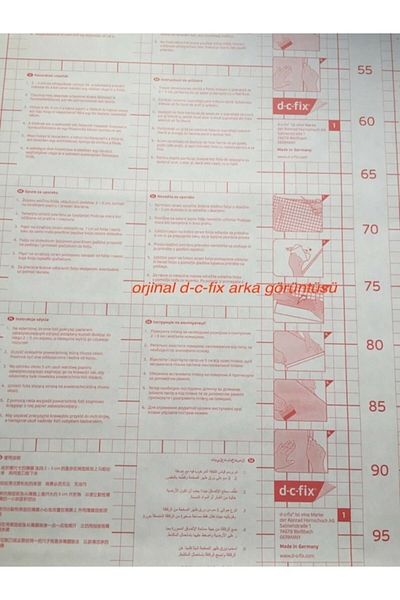 d-c-fix رقائق لاصقة من الزجاج الشفاف من الخيزران الشفاف D C Fix 67,5 سم × 1 متر