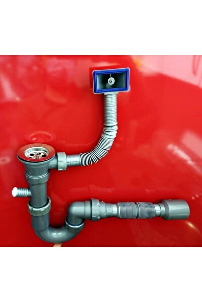 yapıtaşı Yt78 Esli Üniversal Taşmalı Makina Çıkışlı Körüklü Mutfak Eviye Gide...