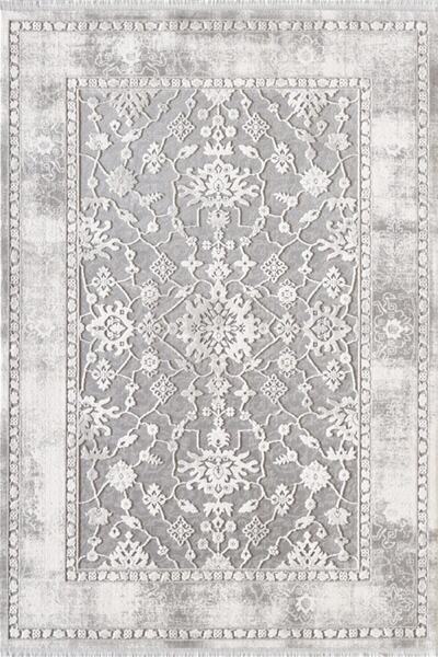 ATLAS HALI Atlas Begonvıl Bv10a Gri Beyaz Modern Salon Halısı Akrilik Halı