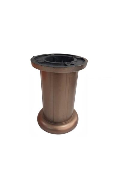 EYM Safir Plastik Ayak Mobilya Koltuk Ayağı 10 Cm Üstten Ayarlı Kahverengi