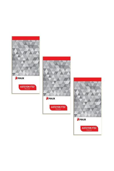 Folix 7,5 x 15 cm Chitanță numerotată de 3 bucăți