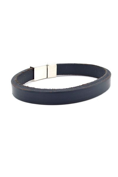 Solfera Original Thick Leather Metal Magnet Men's Bracelet M017c