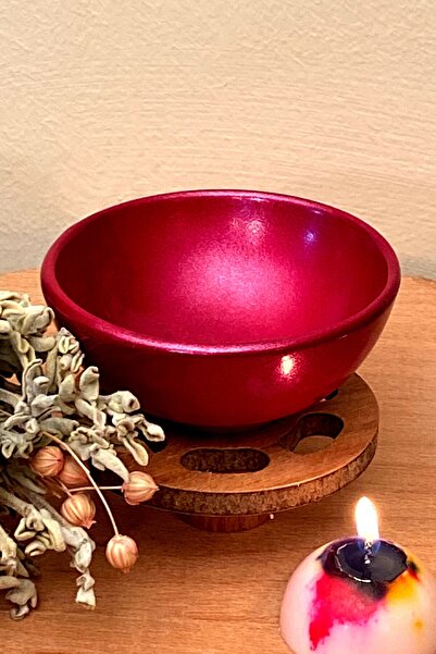 FANTASTİK SANAT ATÖLYESİ Metalik Parlak Pembe Renk Lüks Seri Tütsü Ve Mum Içi...