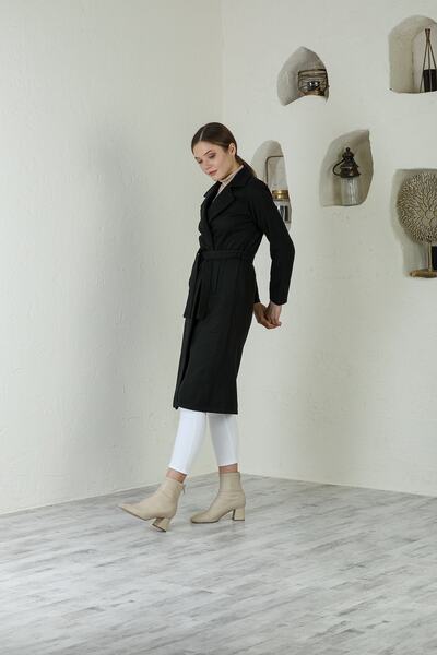 ensade Women's Stamp Unlined Belted Coat