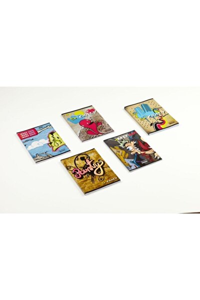 Meteksan A5 Kaye Defter (dikişli) Karton Kapak Kareli 40 Yaprak Asorti Tekli (1 Adet)