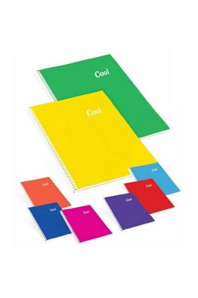 KESKİN COLOR Cool 72 Yp. Caiet cu spirală cu copertă din plastic A4 cu dungi