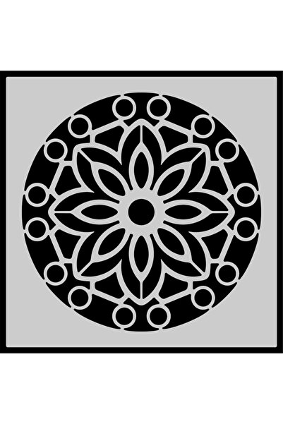 ada sanatsal Stencil Mandala Boyama Şablonu H005