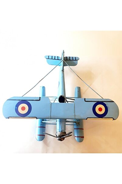 Hediye Kesesi Dekoratif Metal Uçak Çift Kanatlı Büyük