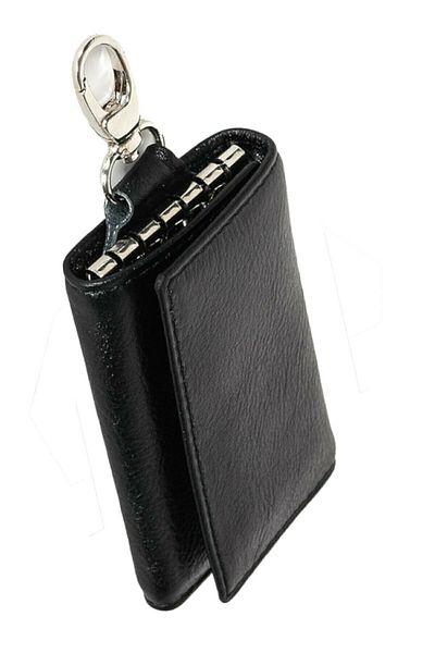 By Hakan A Genuine Leather Keychain Black