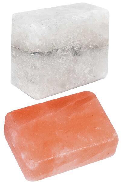 aktarloji 1 Adet Pembe Himalaya Sabunu + 1 Adet Beyaz Çankırı Kaya Tuzu Sabunu