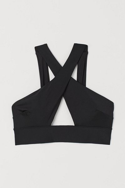 DEEP BEACH Black Wide Shoulder Straps, Wrap-Cut T-shirt Db200518m