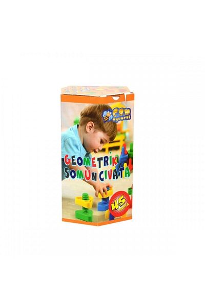 CAN OYUNCAK Hc1010 Can, Geometric Nut Screw Turn Game