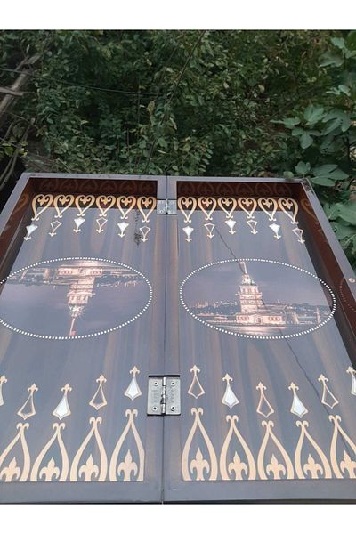megame Maiden's Tower Backgammon Illustrated Luxury Backgammon Gift Special Backgammon Artifact Game Gadgets Elegance Backgammon