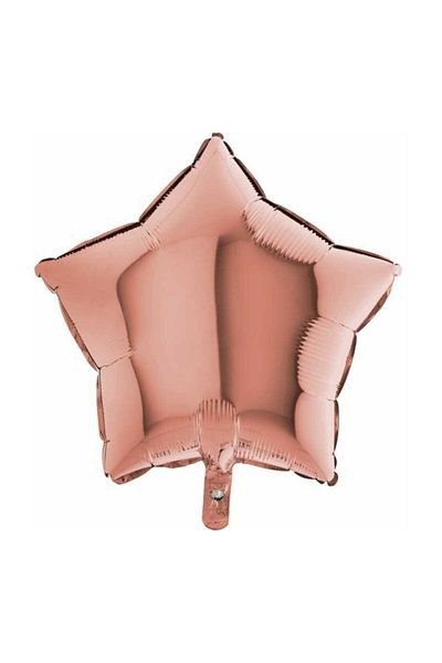 BEST PARTİ Rose Gold Star Foil Balloon 45cm - 1 Piece