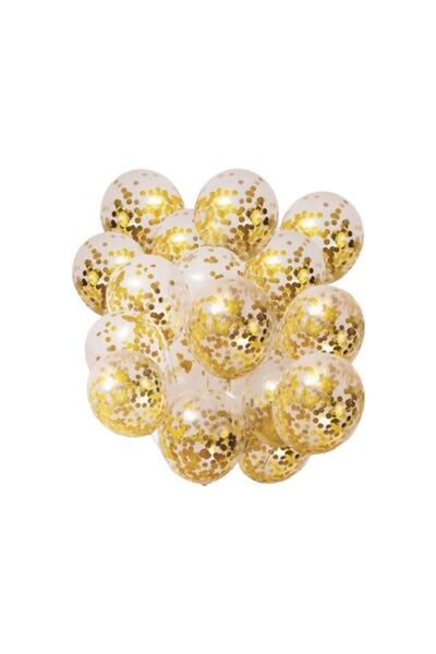 BEST PARTİ DOĞUM GÜNÜ PARTİ SÜSLERİ بالونات قصاصات ذهبية شفافة 10 عبوات