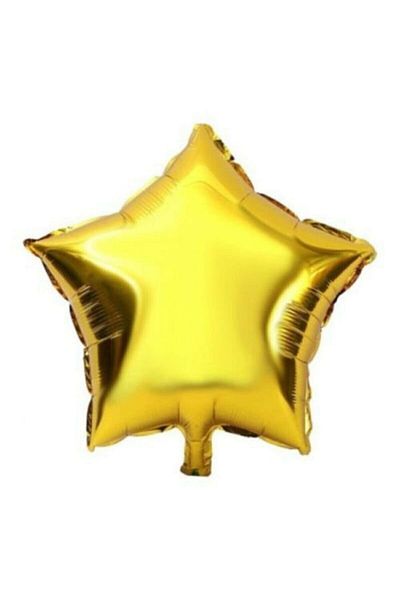 BEST PARTİ DOĞUM GÜNÜ PARTİ SÜSLERİ Gold Star Foil Balloon - 45cm - 1 Piece