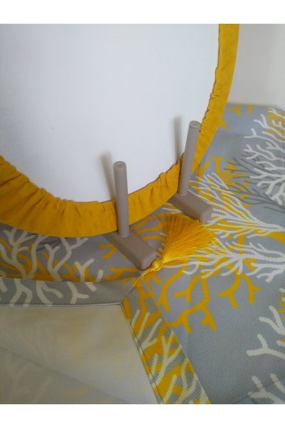 Ayşemce Runner cu model coral galben (6 plăci galbene deschise)