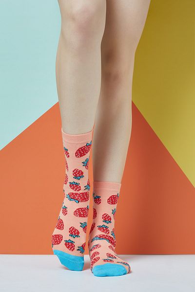 The Socks Company Дамски чорапи с ягоди 15kdcr779k