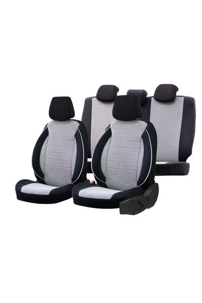 SMRAUTOACCESSORY Chevrolet Aveo Series Compatible Ultra Luxury Seat Cover Black