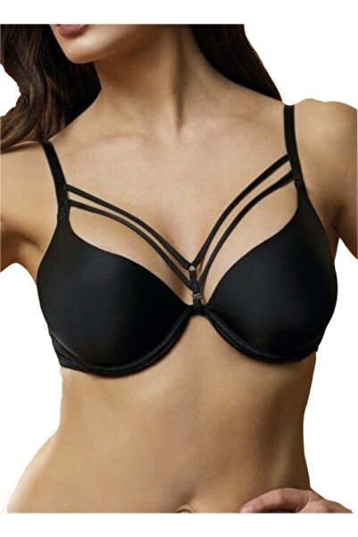 by HW Ženski crni podstavljeni push-up bralet grudnjak