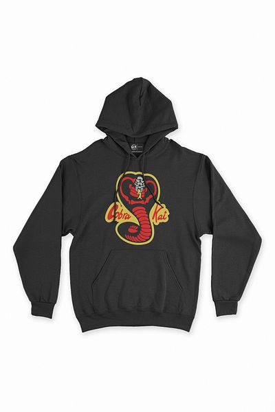 Cix Hanorac negru cu glugă Cobra Kai
