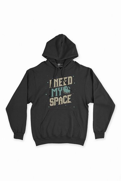 Cix I Need My Space Hanorac negru cu glugă