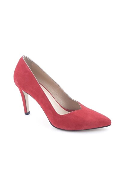 VİNİCCİ AYAKKABI Hakiki Deri Süet Stiletto Ayakkabı