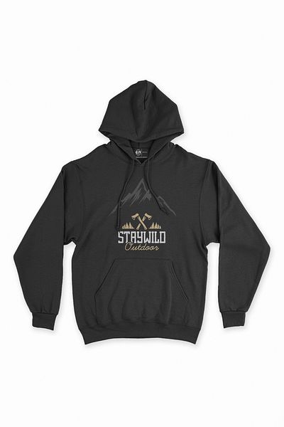 Cix Hanorac negru Stay Wild Outdoor - Hanorac
