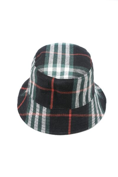 ŞapkaMania Luxury Plaid Patterned Bucket Hat