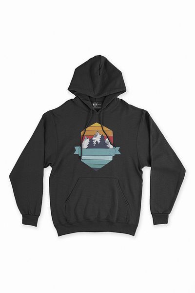 Cix Суитшърт с качулка Emblem Black - Camp Hoodie